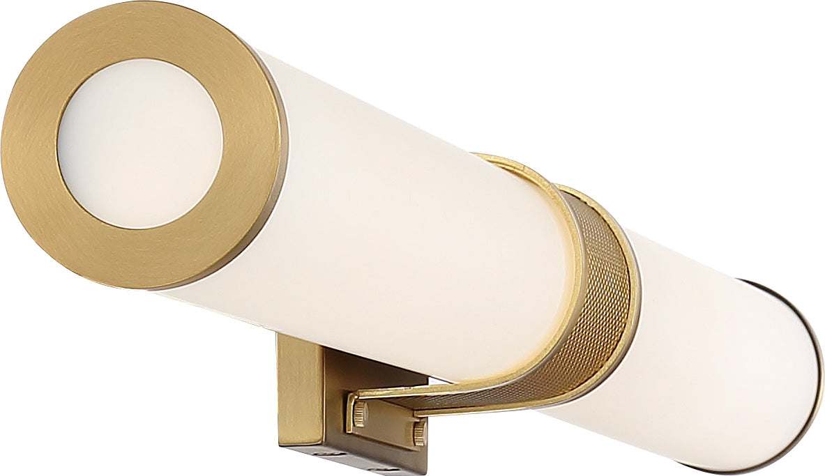 Caper LED Vanity in Brushed Brass