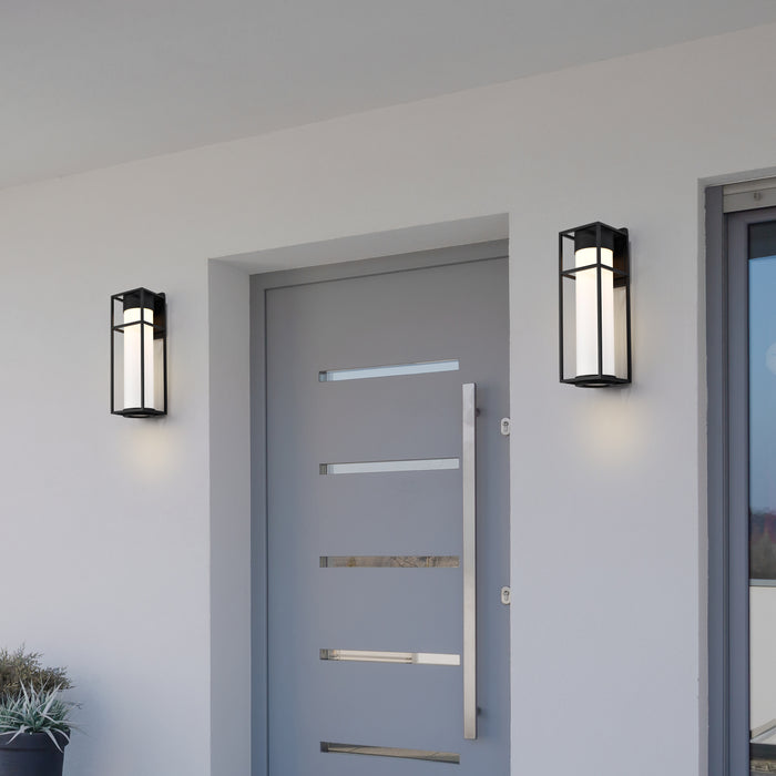 Ledges LED Wall Lantern in Matte Black