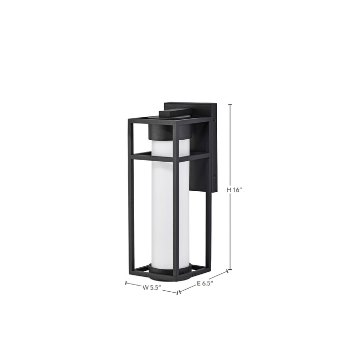 Ledges LED Wall Lantern in Matte Black