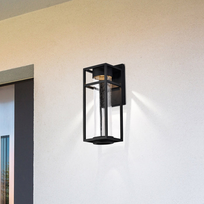 Ledges LED Wall Lantern in Matte Black