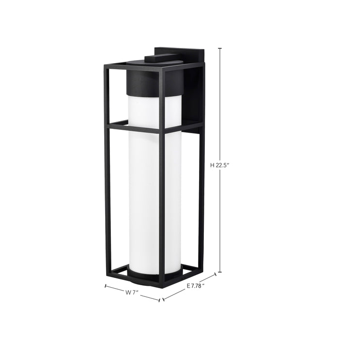 Ledges LED Wall Lantern in Matte Black