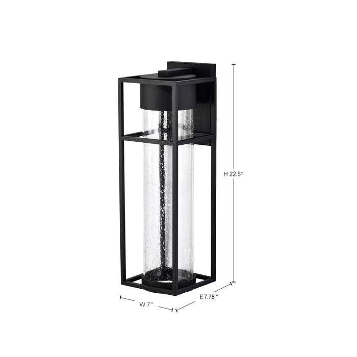 Ledges LED Wall Lantern in Matte Black