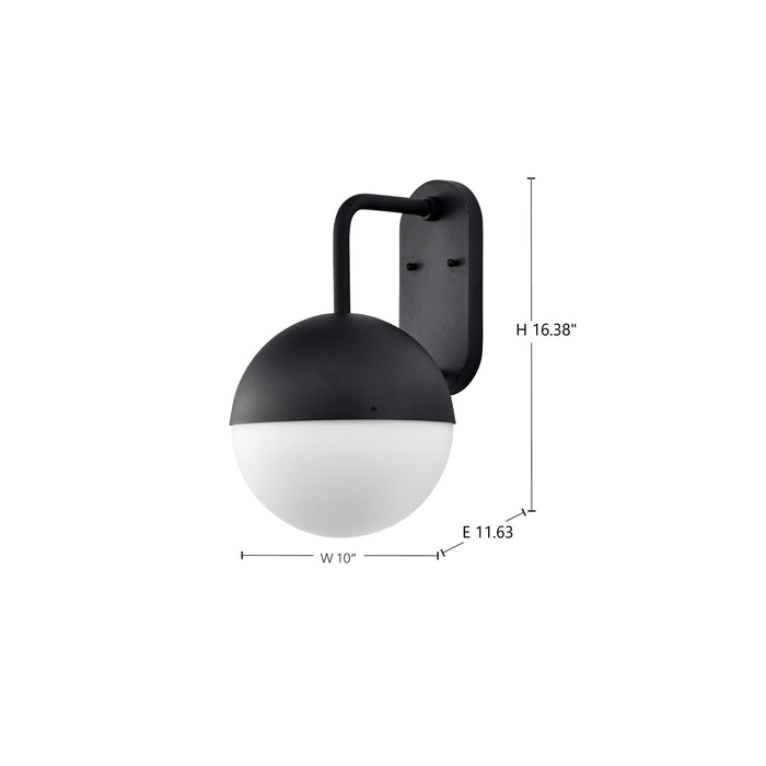 Atmosphere LED Wall Lantern in Matte Black