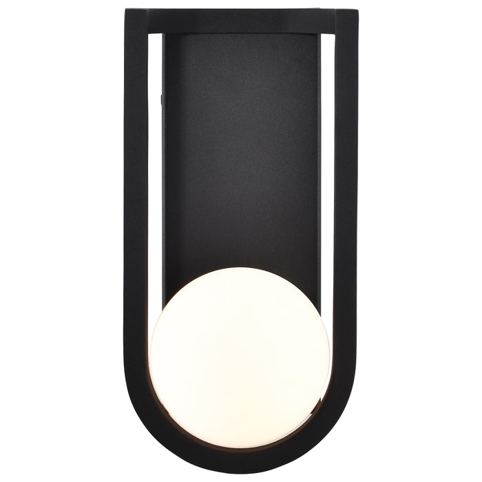 Cradle LED Wall Lantern in Matte Black