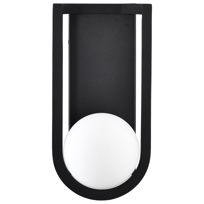 Cradle LED Wall Lantern in Matte Black