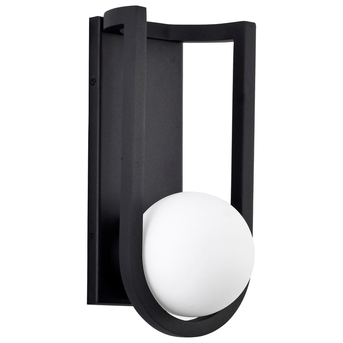 Cradle LED Wall Lantern in Matte Black