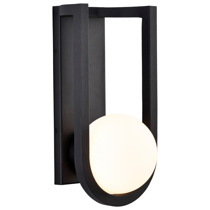 Cradle LED Wall Lantern in Matte Black