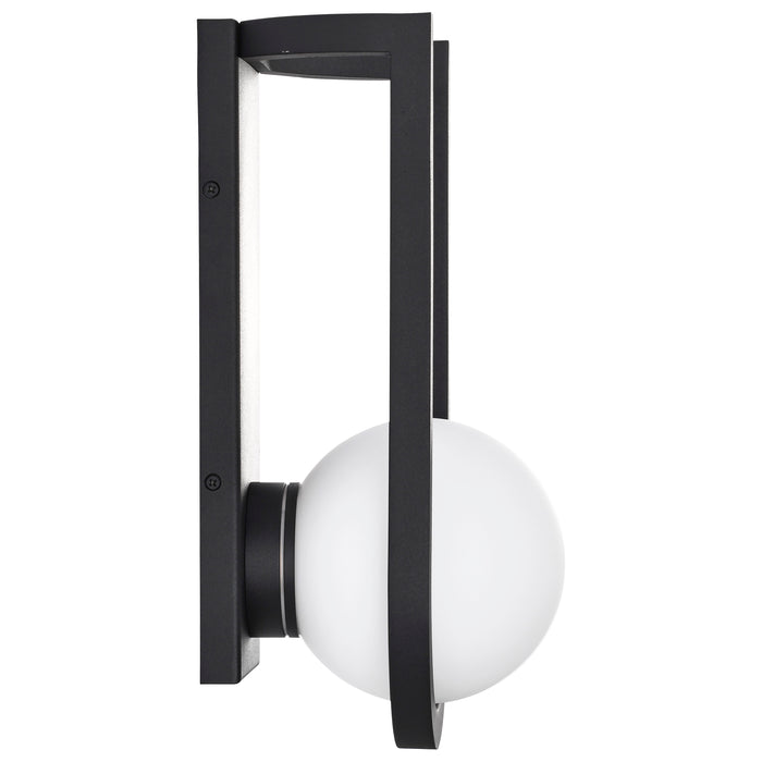 Cradle LED Wall Lantern in Matte Black