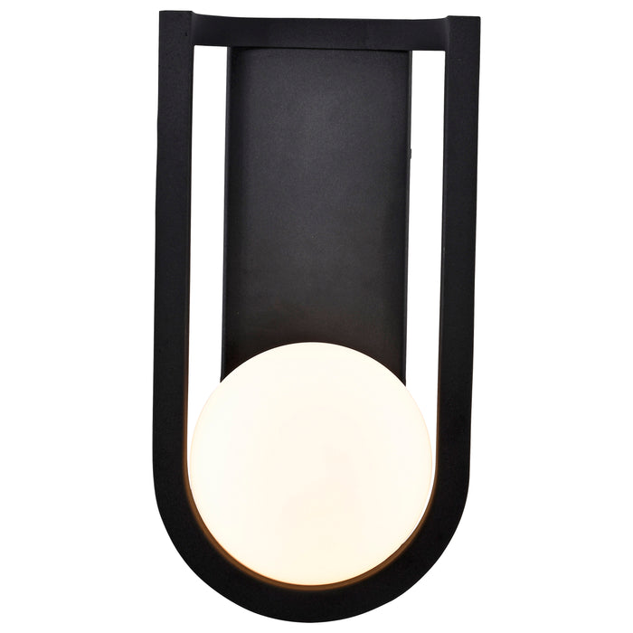 Cradle LED Wall Lantern in Matte Black