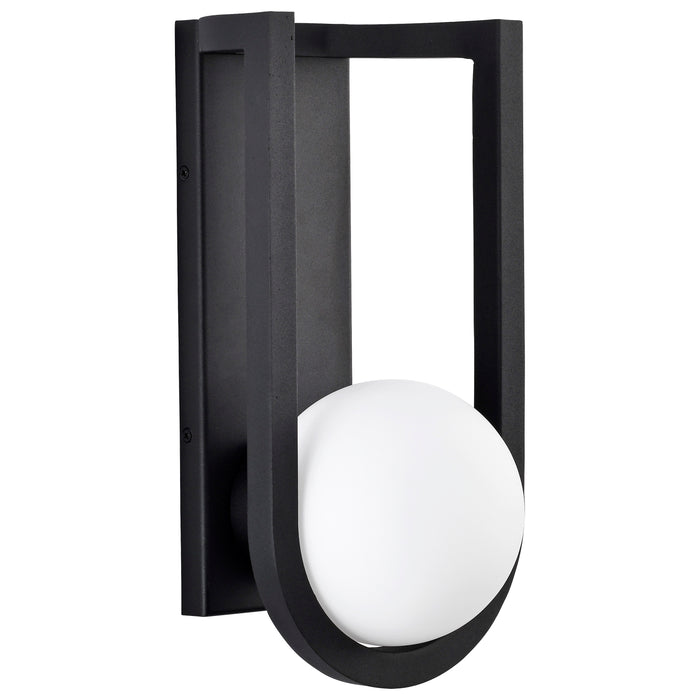 Cradle LED Wall Lantern in Matte Black