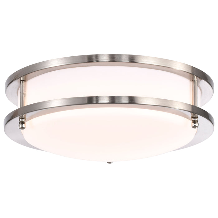 Glamour LED Flush Mount in Brushed Nickel