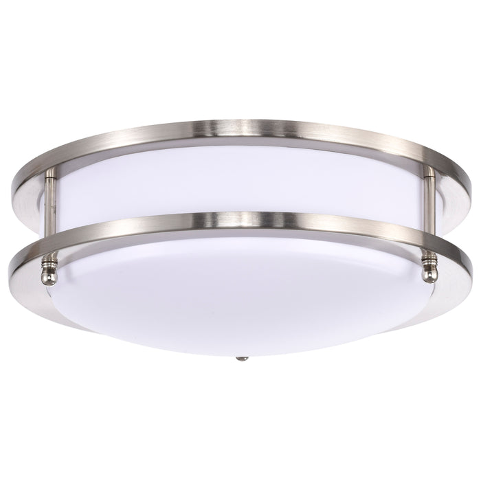 Glamour LED Flush Mount in Brushed Nickel