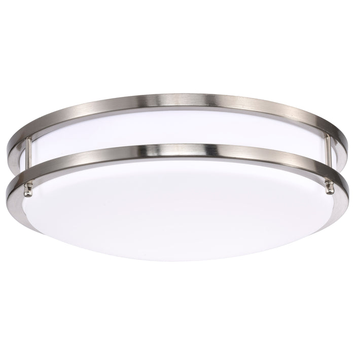 Glamour LED Flush Mount in Brushed Nickel