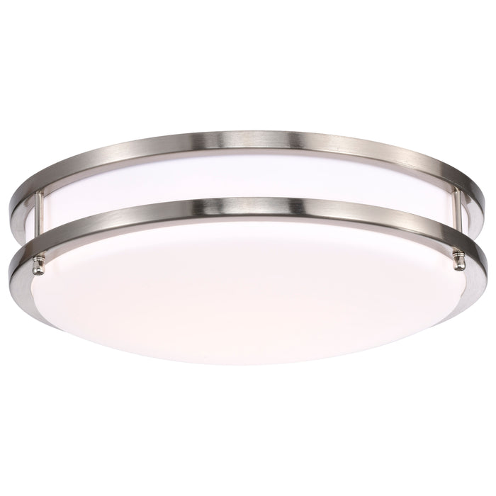 Glamour LED Flush Mount in Brushed Nickel