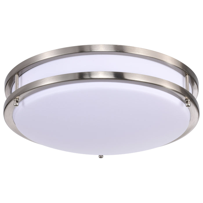 Glamour LED Flush Mount in Brushed Nickel