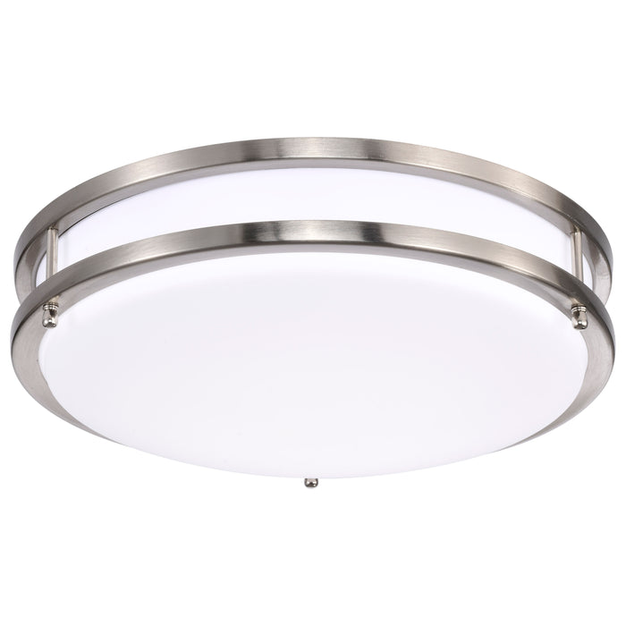 Glamour LED Flush Mount in Brushed Nickel