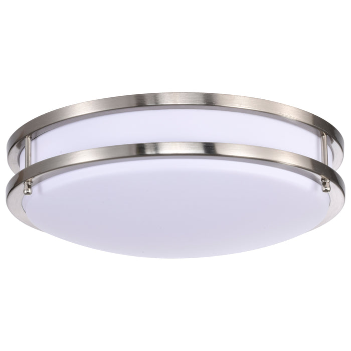 Glamour LED Flush Mount in Brushed Nickel