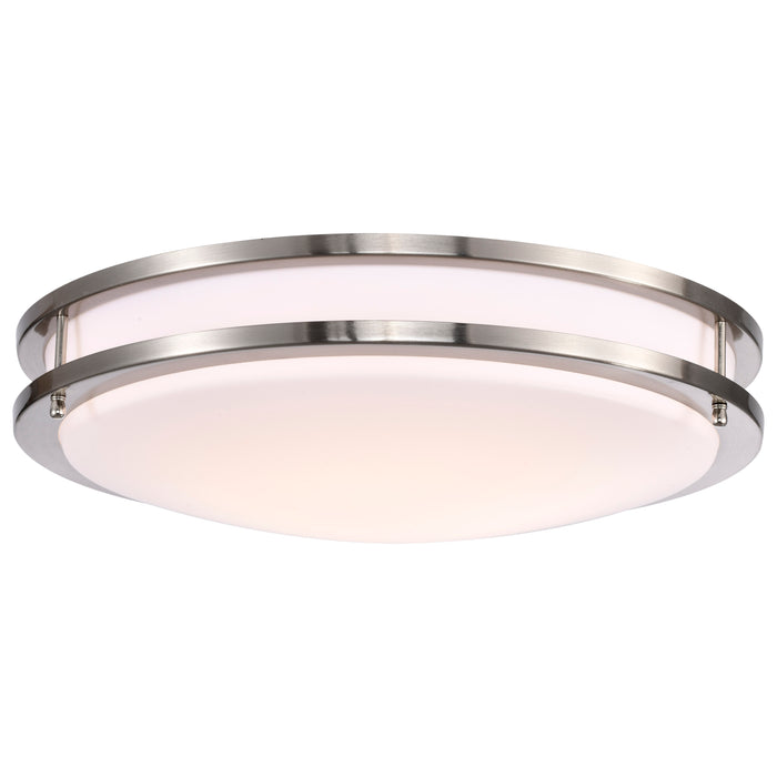 Glamour LED Flush Mount in Brushed Nickel