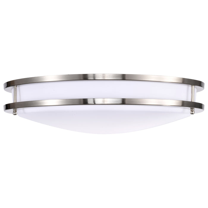 Glamour LED Flush Mount in Brushed Nickel