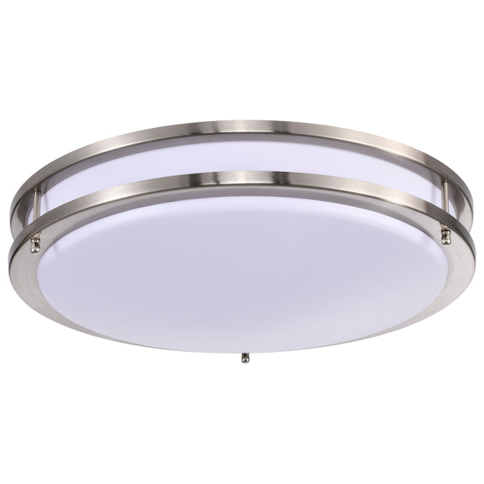 Glamour LED Flush Mount in Brushed Nickel