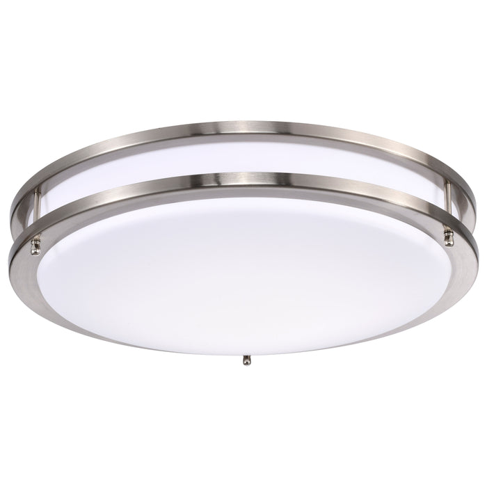 Glamour LED Flush Mount in Brushed Nickel