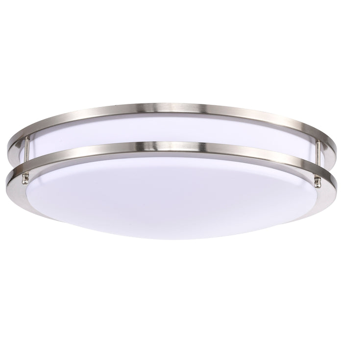 Glamour LED Flush Mount in Brushed Nickel