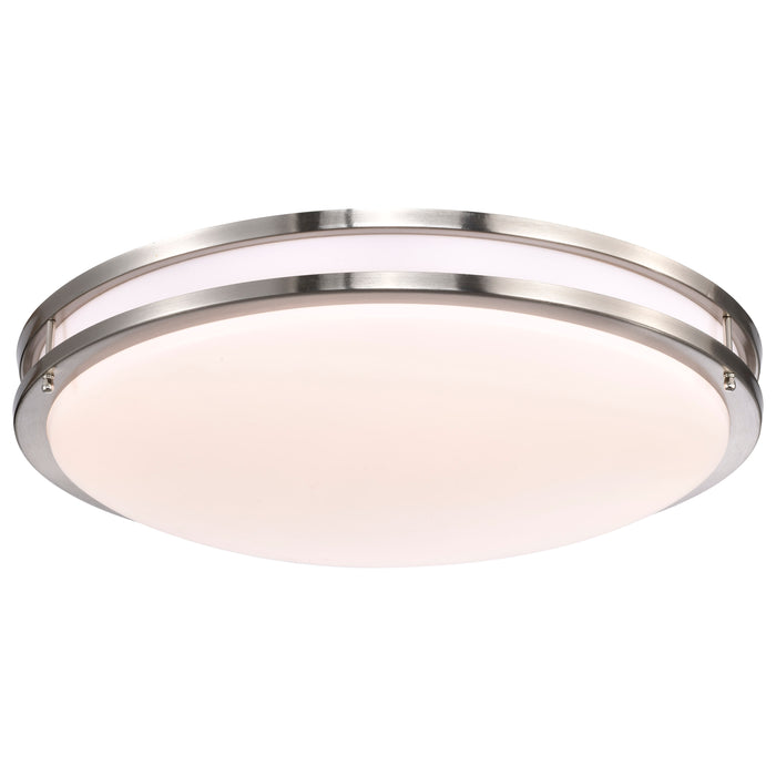 Glamour LED Flush Mount in Brushed Nickel