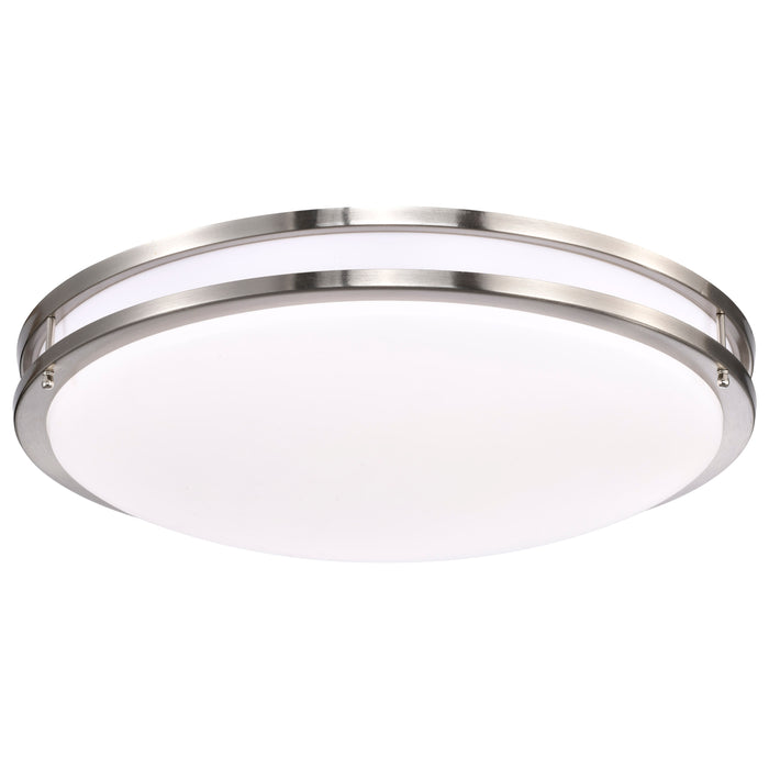 Glamour LED Flush Mount in Brushed Nickel