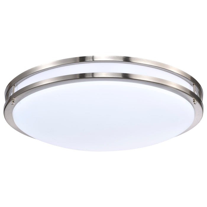 Glamour LED Flush Mount in Brushed Nickel