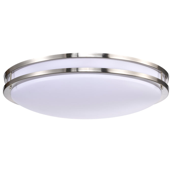 Glamour LED Flush Mount in Brushed Nickel