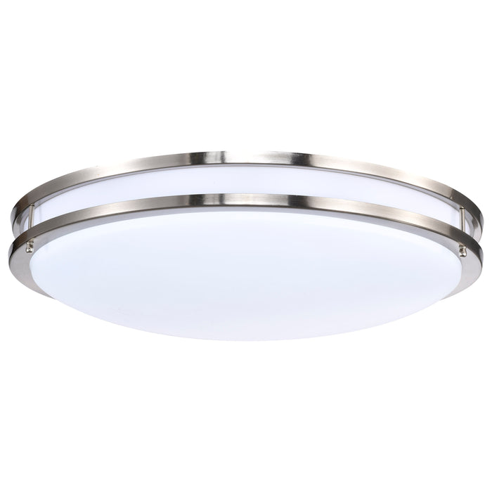 Glamour LED Flush Mount in Brushed Nickel