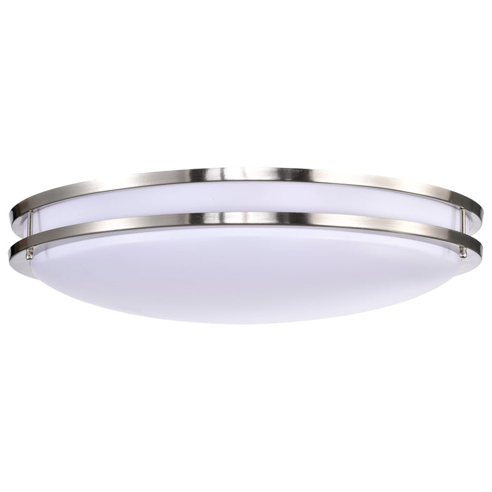 Glamour LED Flush Mount in Brushed Nickel