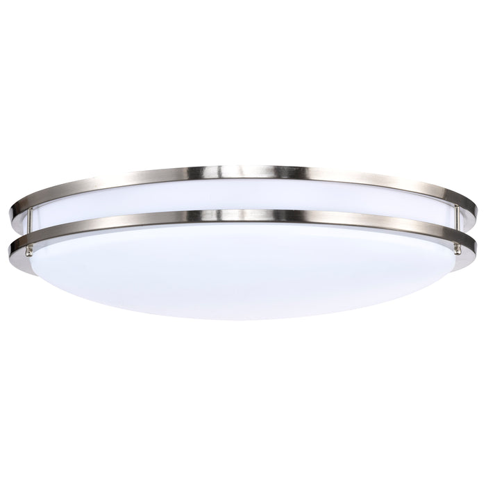 Glamour LED Flush Mount in Brushed Nickel