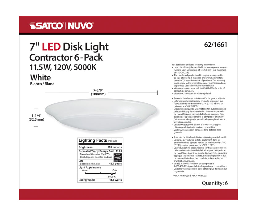 LED Disk Light in White