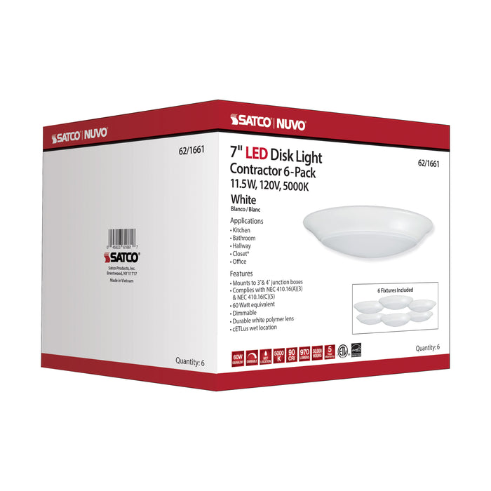 LED Disk Light in White