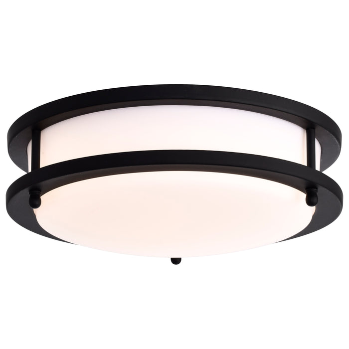 Glamour LED Flush Mount in Matte Black