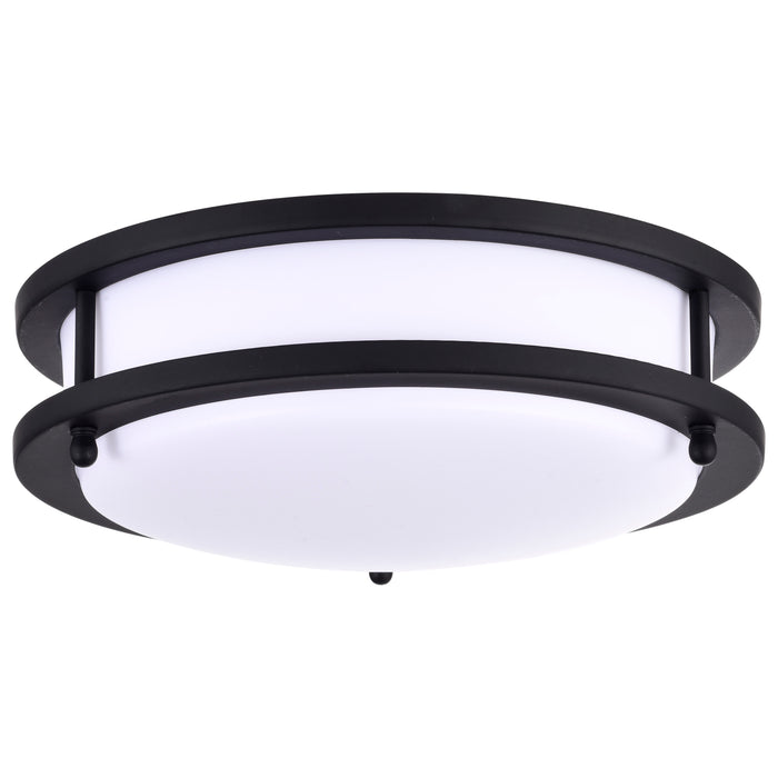 Glamour LED Flush Mount in Matte Black