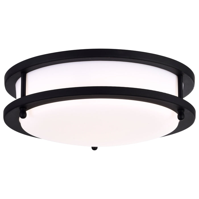 Glamour LED Flush Mount in Matte Black