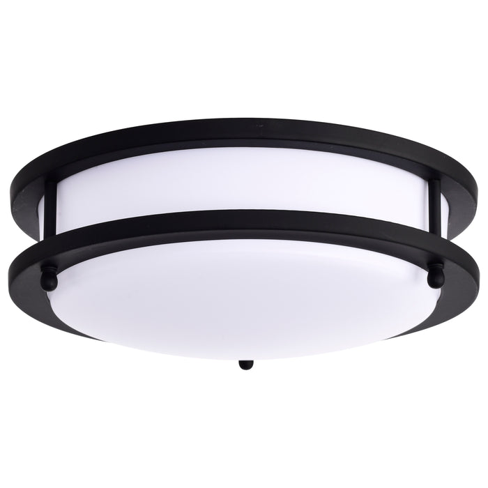 Glamour LED Flush Mount in Matte Black