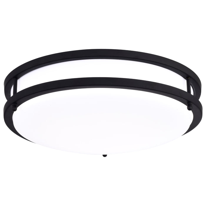 Glamour LED Flush Mount in Matte Black