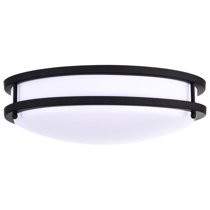 Glamour LED Flush Mount in Matte Black