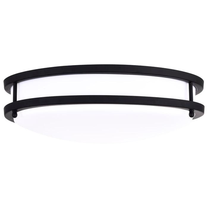 Glamour LED Flush Mount in Matte Black