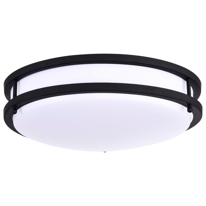 Glamour LED Flush Mount in Matte Black