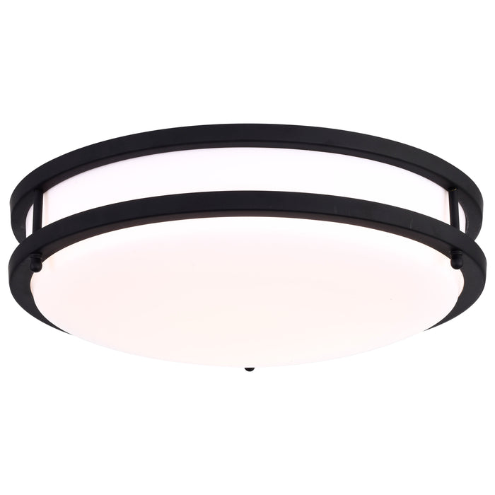 Glamour LED Flush Mount in Matte Black