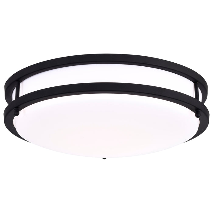 Glamour LED Flush Mount in Matte Black