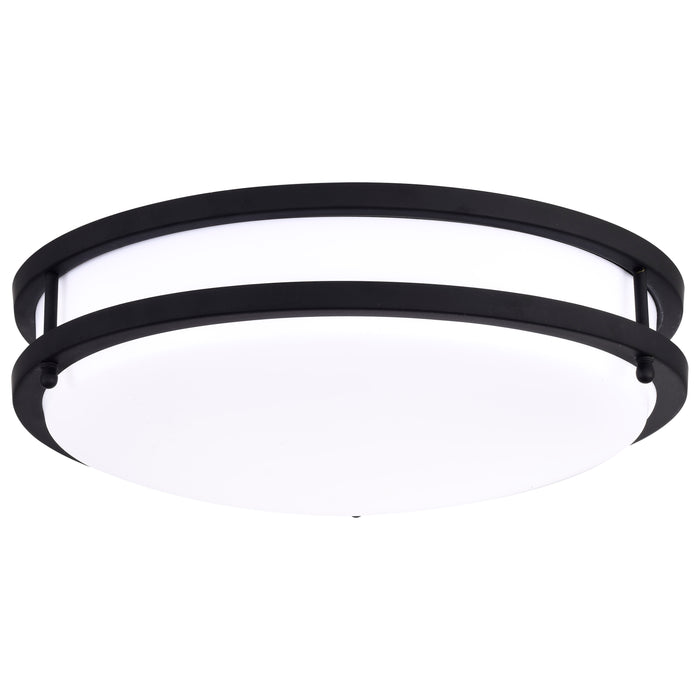 Glamour LED Flush Mount in Matte Black