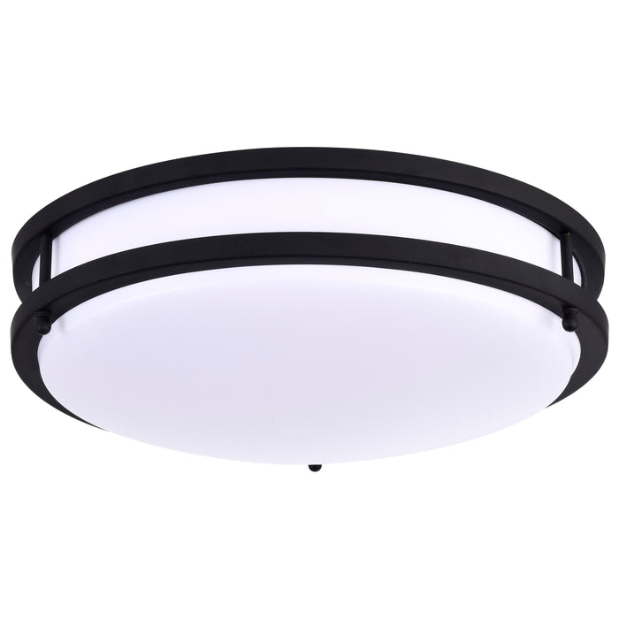 Glamour LED Flush Mount in Matte Black