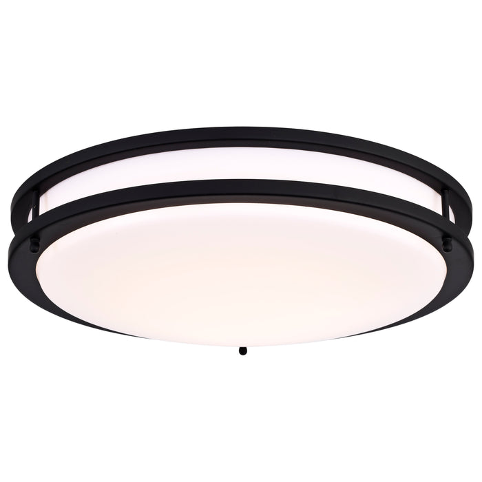 Glamour LED Flush Mount in Matte Black