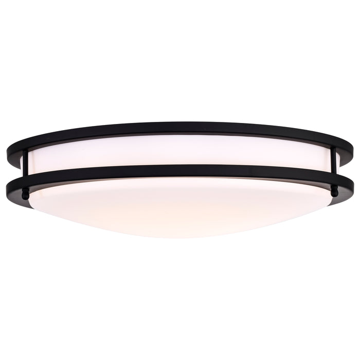 Glamour LED Flush Mount in Matte Black