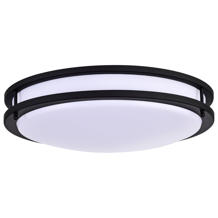 Glamour LED Flush Mount in Matte Black